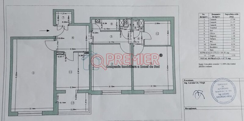 Panselelor - 3 camere 10 min Metrou Aparatorii Patrie - 120.000 Euro